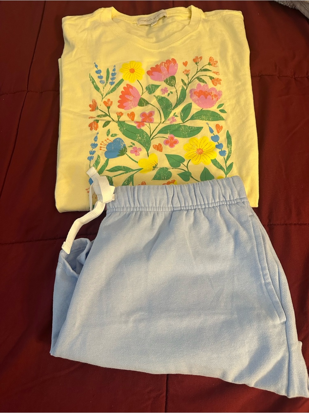 State of Mind Light Blue Drawstring Athletic Shorts